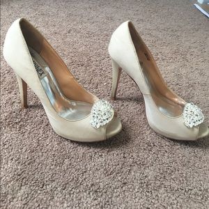 Badgley Mischka Lavender II Embellished Satin